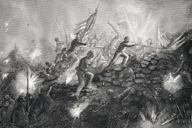 Attaque sur Fort Wagner, Morris Island, Caroline du Sud, 1863